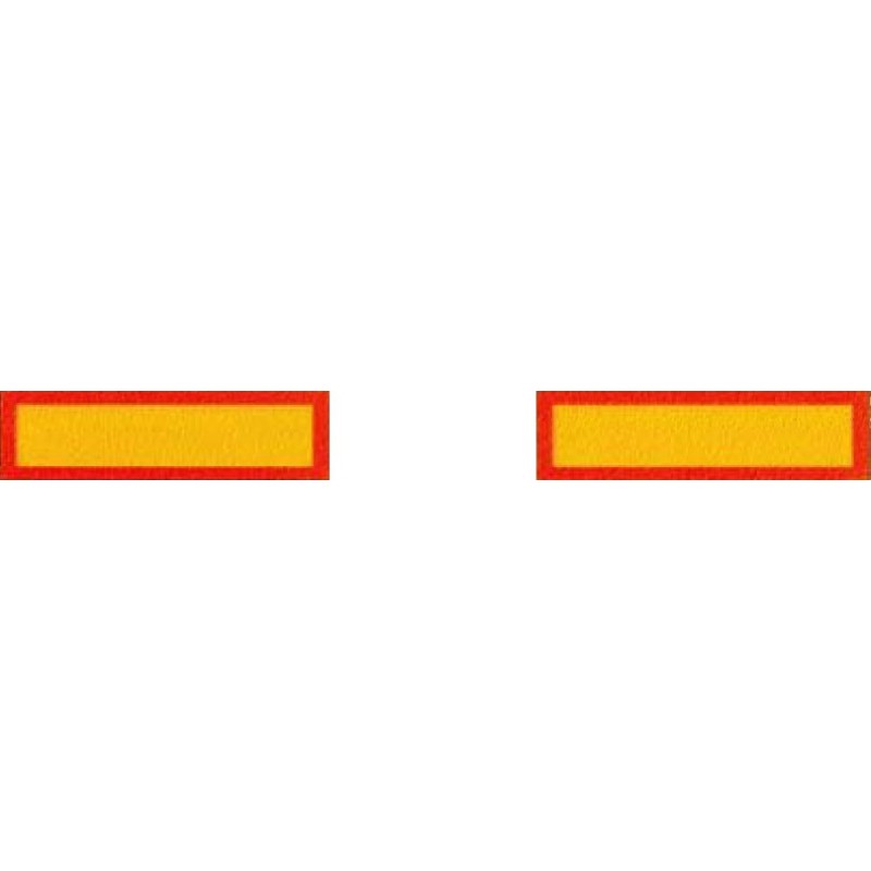 Ref. 0480 570 200 - Juego 2 Placas Señalización Vehículo Largo 570x200x2
