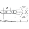 Ref. 1128BM - Tijeras electricista hojas rectas