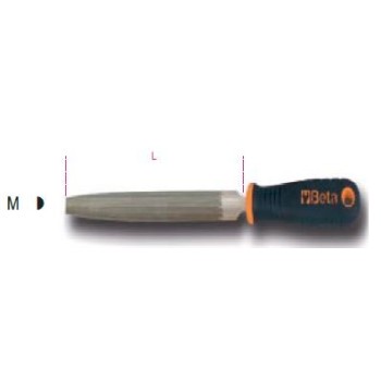 Ref. 1719BMA...M - Lima semirredonda corte semi con mango