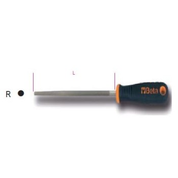 Ref. 1719BMA...R - Lima redonda corte semi con mango
