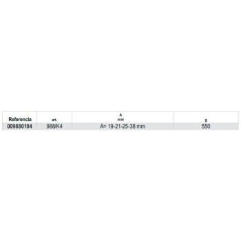 Ref. 988/K4 - Juego de 4 cortafríos de plástico para retirar plomos adhesivos