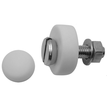 Ref. 0051 841 235 - Tornillo para matrícula con tuerca y tapón blanco