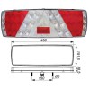 Ref. 0895 259 039 - Piloto Trasero LED 12/24V Tractora 7 funciones