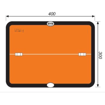 Ref. 0895 720 034 - Placa Mercancía Peligrosa V11 400x300 Plegado Horizontal/Vertical