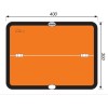 Ref. 0895 720 034 - Placa Mercancía Peligrosa V11 400x300 Plegado Horizontal/Vertical