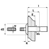 Ref. 0080 65 22 - REMACHE ACERO/ACERO CABEZA ALOMADA ESTRUCTURAL