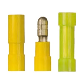 Ref. 0410 550 34 - Terminales cilíndricos AMARILLOS sección de cable 6,64 mm2