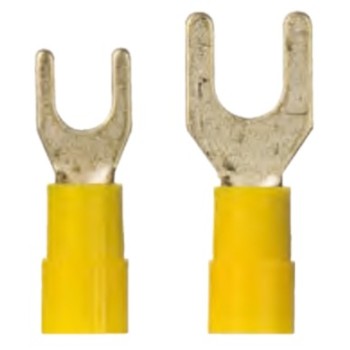 Ref. 0410 550 43 - Terminales en U AMARILLO sección cable 6,64 mm2