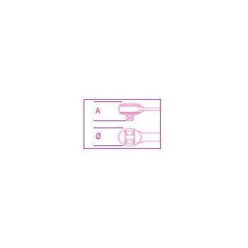 Ref. 900/55 - Carraca cabeza redonda 1/4" 48d