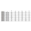 Ref. 009000325 - 900AS/MBL Vaso largo en pulgadas 1/4" multicara