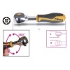 Ref. 900/58 - Carraca con cabeza giratoria 1/4" 52d