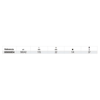 Ref. 900/42 - Empuñadura corredera 1/4"