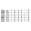 Ref. 910BL - Vaso largo en métrico 3/8" multicara