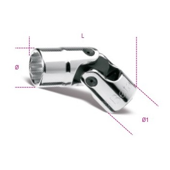 Ref. 910B/SN - Vaso articulado métrico 3/8 multicara