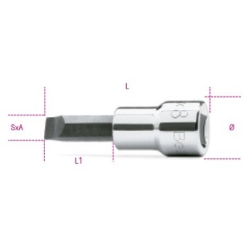 Ref. 910LP - Vaso con punta ranurada 3/8"