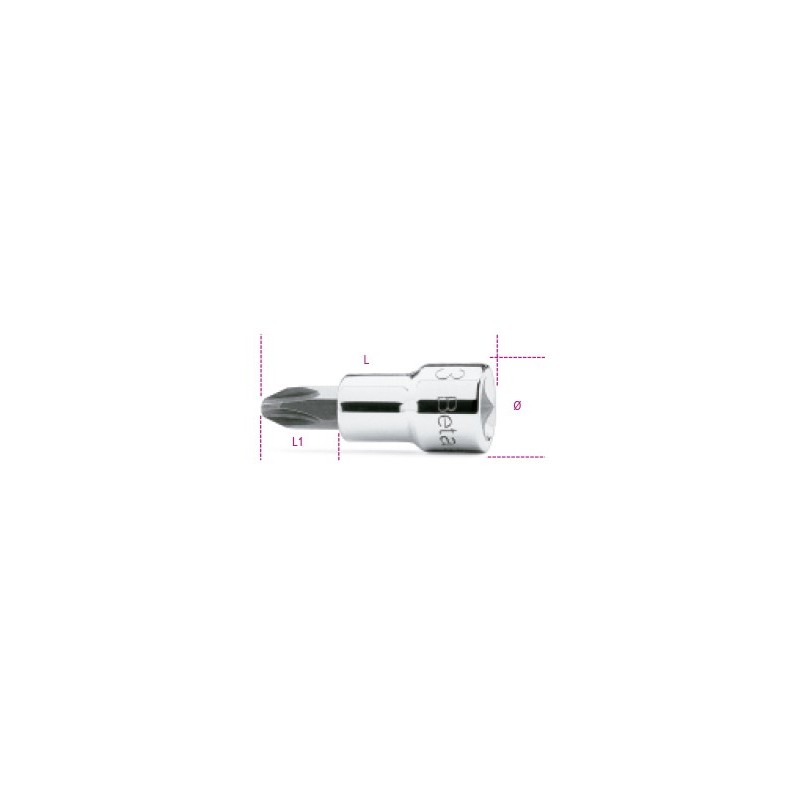 Ref. 910PH - Vaso con punta Phillips 3/8"