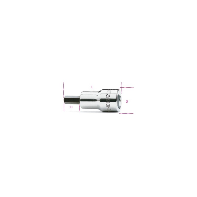 Ref. 910PE - Vaso con punta hexagonal 3/8"