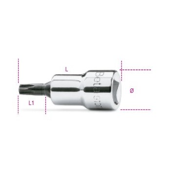Ref. 910TX - Vaso con punta Torx 3/8"