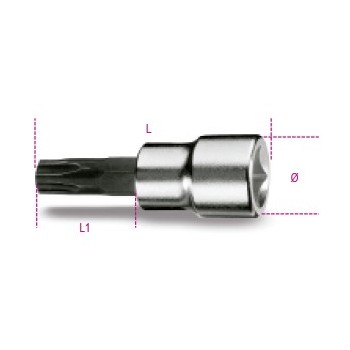Ref. 910PT - Vaso con punta huella 5 puntas inviolable 3/8"