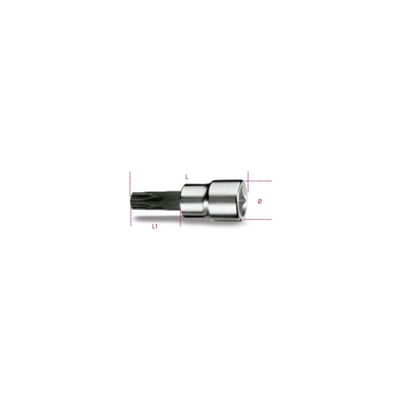 Ref. 910PT - Vaso con punta huella 5 puntas inviolable 3/8"