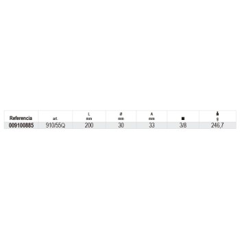 Ref. 910/55Q - Carraca Cabeza redonda 3/8" 48d