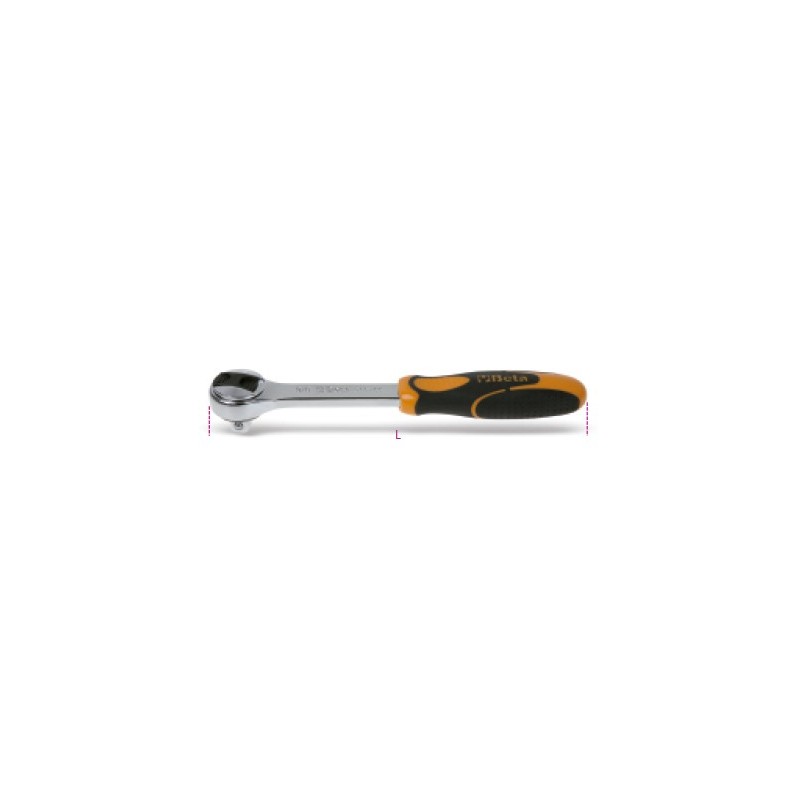 Ref. 910/55 - Carraca cabeza redonda 3/8" 72d