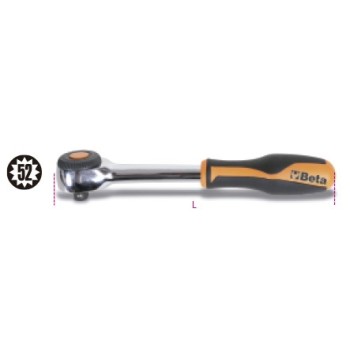 Ref. 910/58 - Carraca con cabeza giratoria 3/8" 52d