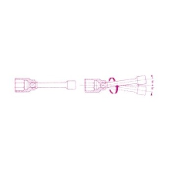 Ref. 910AN - Extensión angular 3/8" 75-250mm