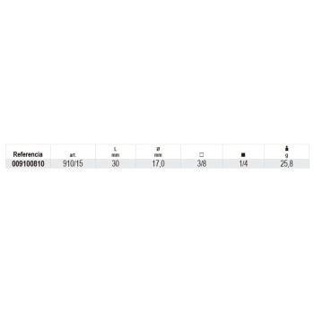 Ref. 910/15 - Cuadrado reductor 3/8" x 1/4"