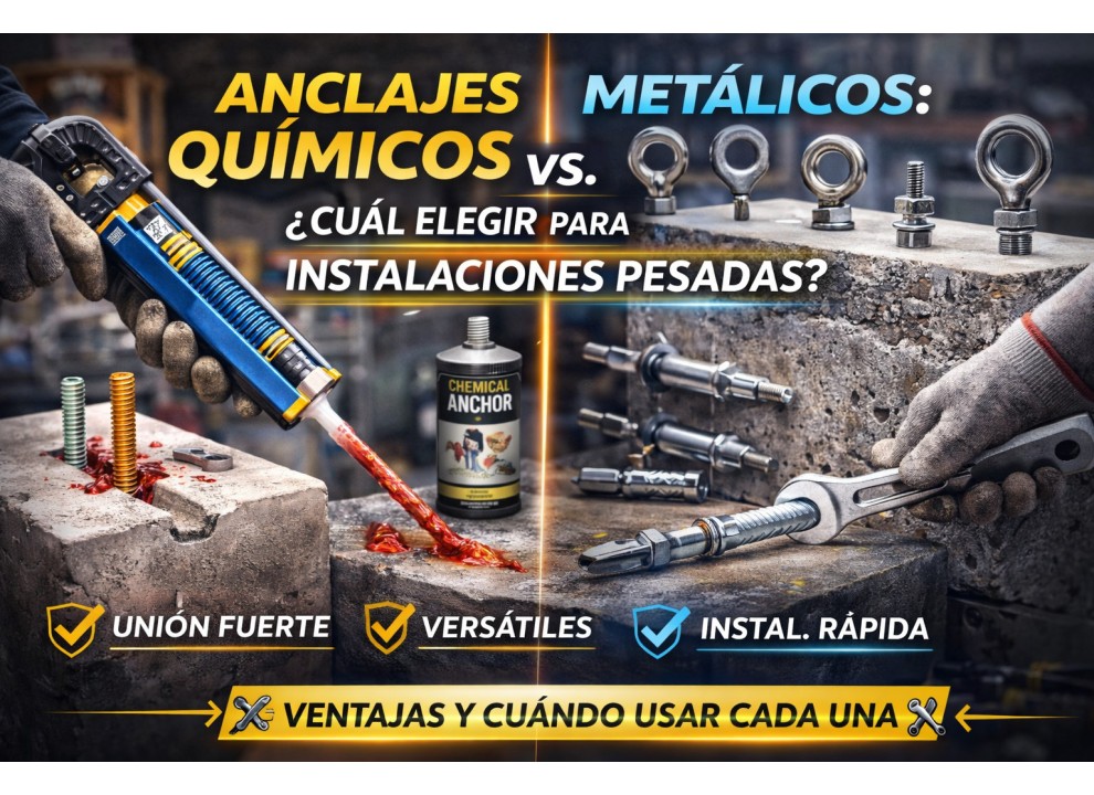 Anclajes Químicos vs. Metálicos: Guía de Selección Taller 2026